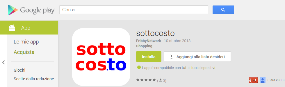 App Android Sottocosto